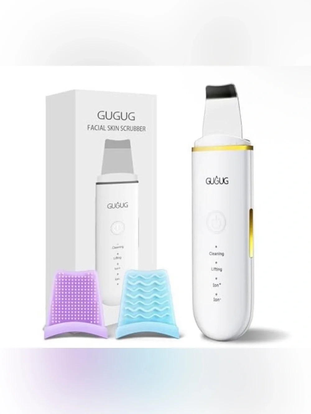GUGUG Facial Skin Scrubber – Ultrasonic Pore Cleaner & Blackhead Remover